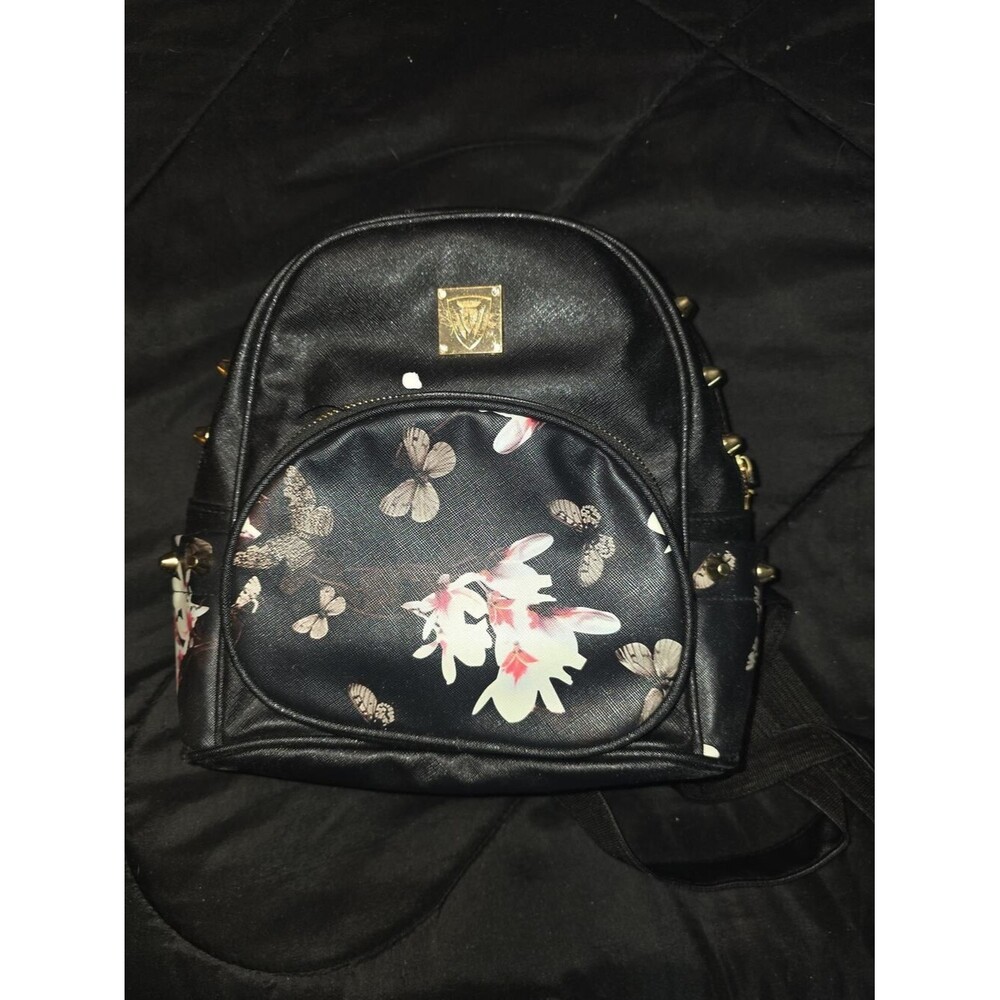 Like new floral studded mini backpack purse bag tote!
